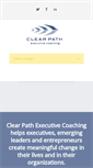 Mobile Screenshot of clearpathexecutivecoaching.com