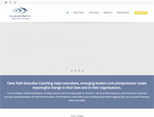 Tablet Screenshot of clearpathexecutivecoaching.com